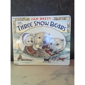 Three Snow Bears (Oversized Lap Board Book) by Jan Brett (2013, Children's Board